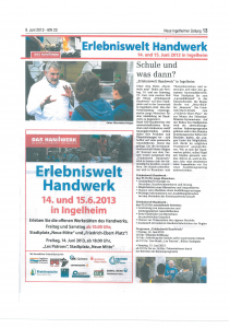 08.06.2013 Schule und was dann - Neue Ingelheimer Zeitung