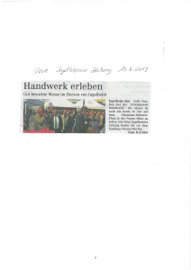 15.06.2013 Handwerk erleben - Neue Ingelheimer Zeitung